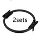  Black Pilates ring for yoga and fitness training