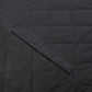Black waterproof dog car seat cover with blue trim