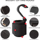  Black wrist wrap lifting hook grips