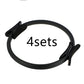 Blue Pilates ring for home workout routine