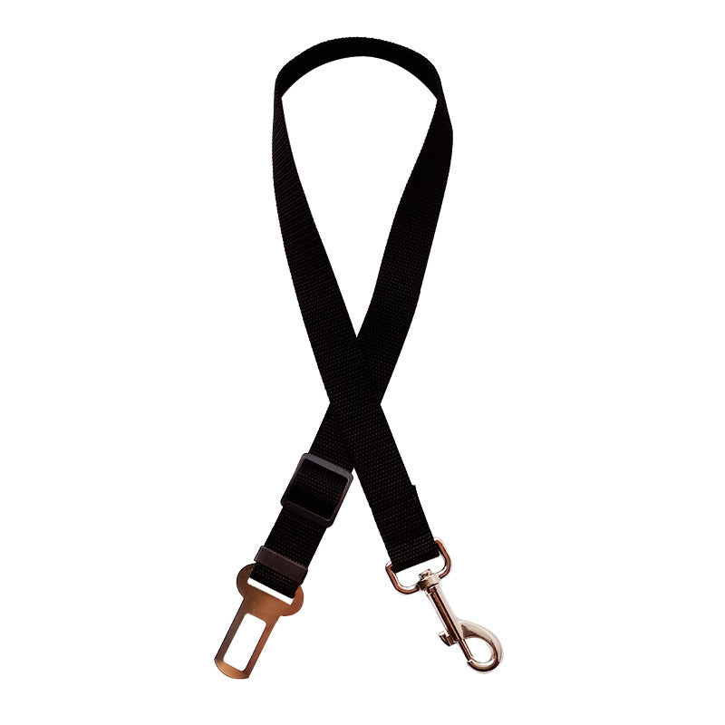 Blue adjustable dog cat car safety belt
