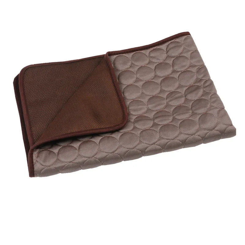 Blue cooling mat suitable for sofa bed and pet bed use
