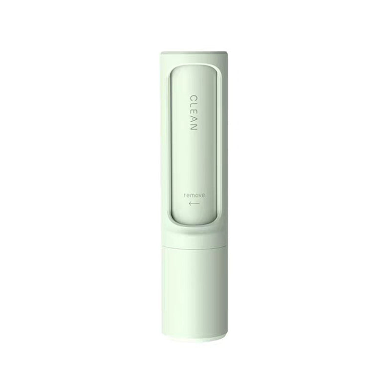 Blue portable pet hair remover brush with holder