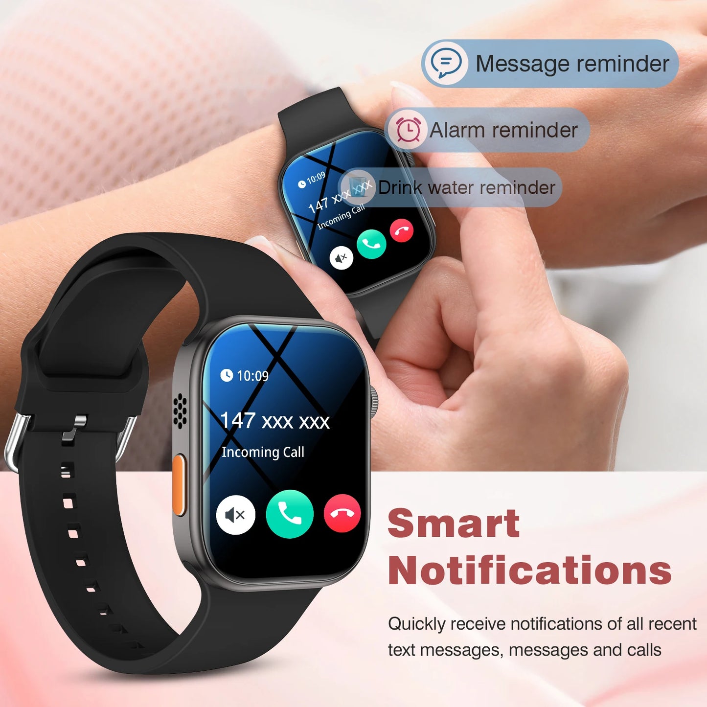 Bluetooth calling smart watch for men and women