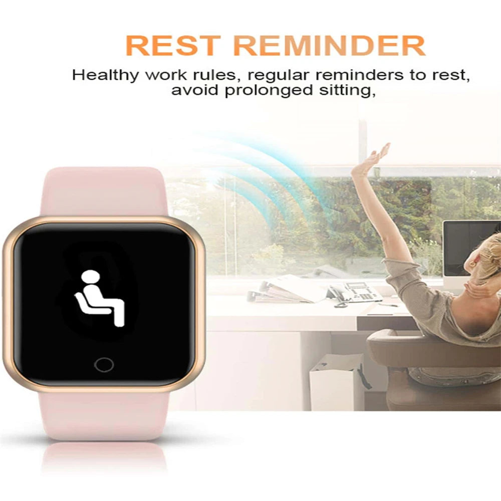 Bluetooth smart watch with call and message reminder