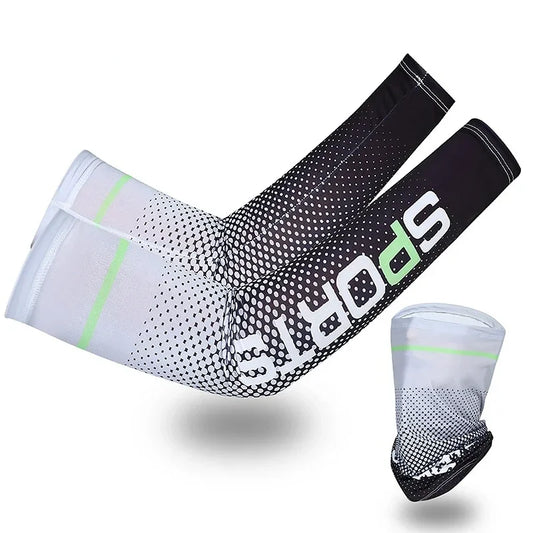  Breathable polyester arm sleeves for sun protection