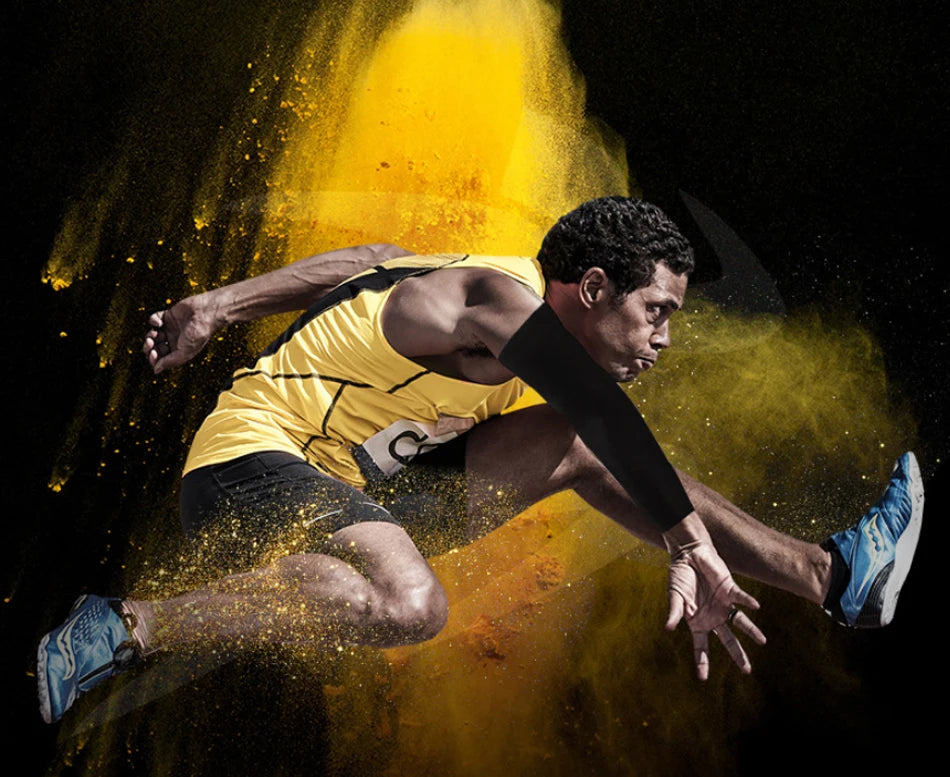 Breathable quick dry arm sleeves for running