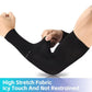Breathable sports arm sleeves for cycling and running