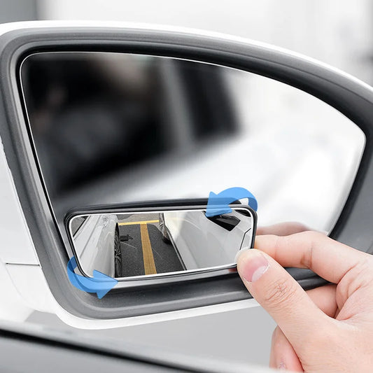 Car Auxiliary Rearview Convex Mirror Round Frame Wide Angle Mirrors 