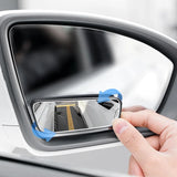 Car Auxiliary Rearview Convex Mirror Round Frame Wide Angle Mirrors 