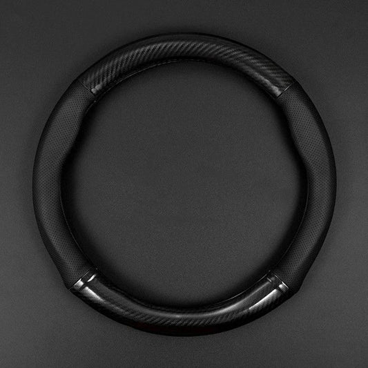 Car Steering Wheel Cover Carbon Fiber Leather Three-dimensional Anti Slip
