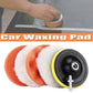 Car body polishing pad kit with sponge wool pads back plate and drill adapter for waxing and scratch cleaning