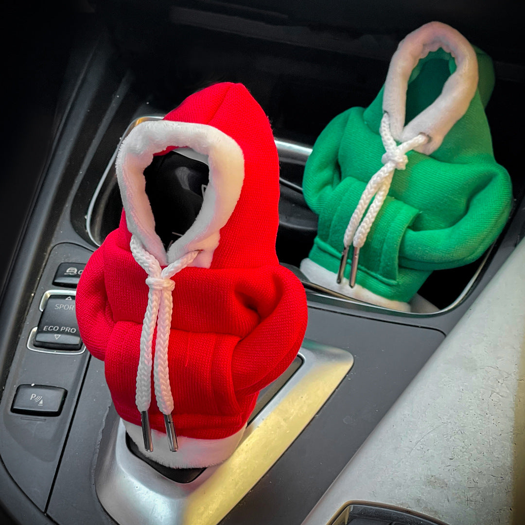 Car gear lever mini sweater protective cover decoration
