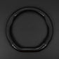 Carbon fiber leather car steering wheel cover anti slip 38cm universal fit