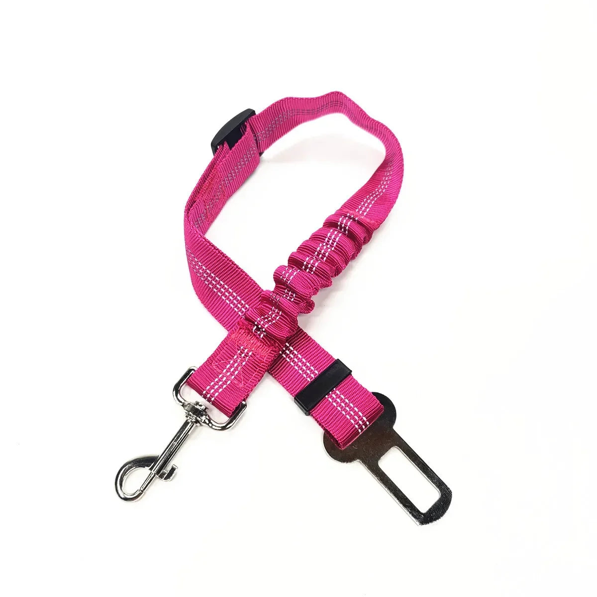 Cat and dog vehicle safety belt with strong metal hook