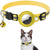 Cat collar with reflective strip waterproof case and bell