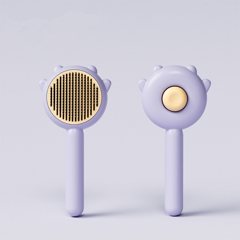 Cat comb massage brush with soft handle