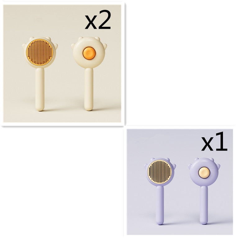 Cat hair removal brush for home grooming