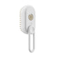 Cat steam brush for shedding control and coat cleaning