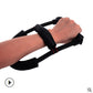 Close-up of spring steel forearm strengthener handle
