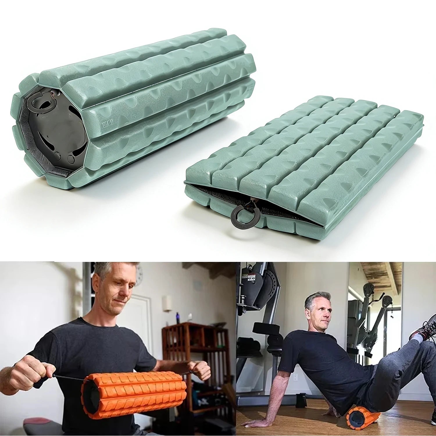  Collapsible travel foam roller for muscle recovery