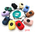 Compact dog poop bag holder for leash