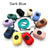 Compact dog poop bag holder for leash