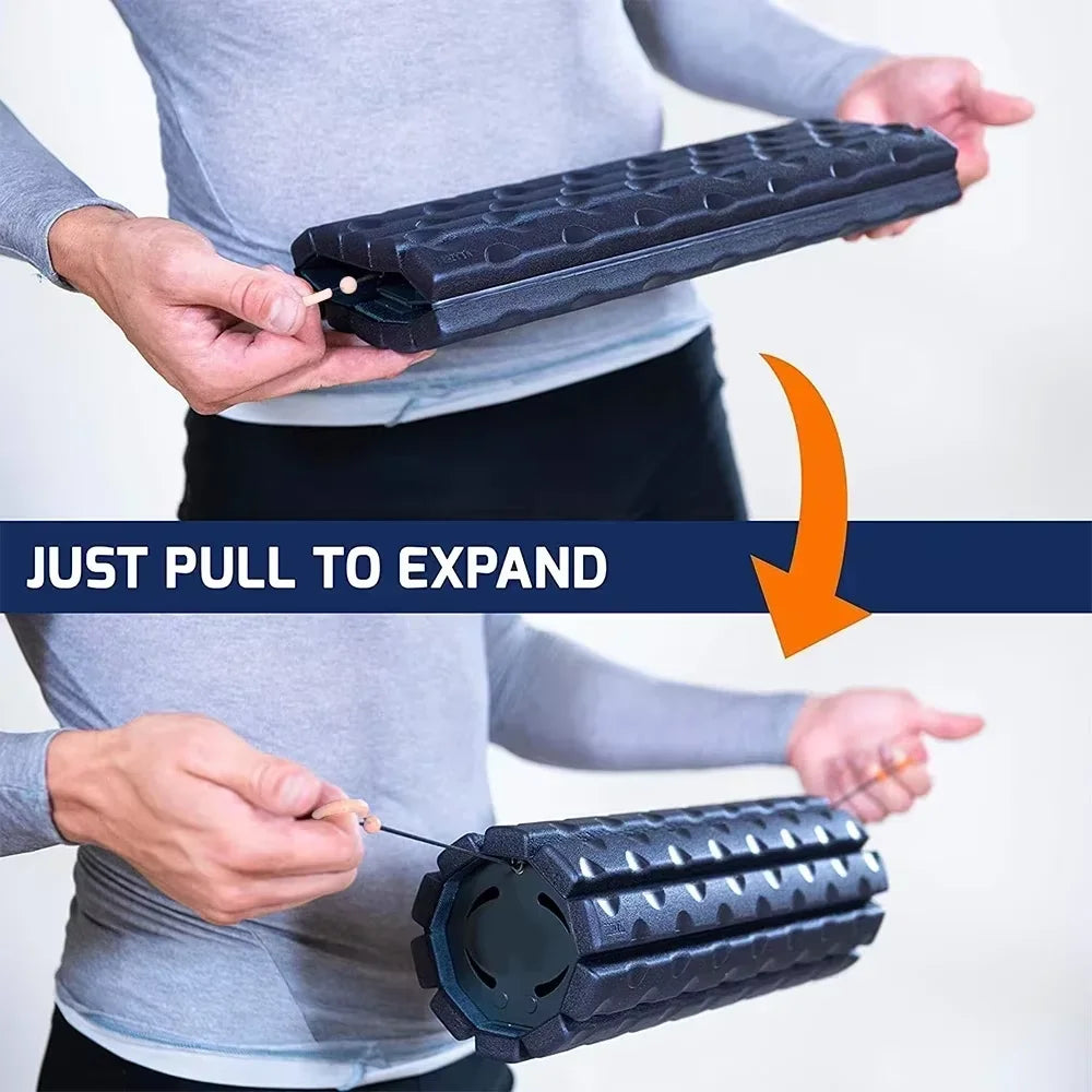 Compact foam roller for workout recovery and pain relief