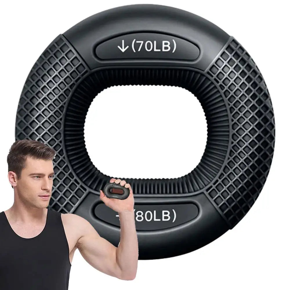 Compact grip strength trainer for fingers and wrist