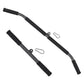 Curved lat pulldown bar attachment with foam grip
