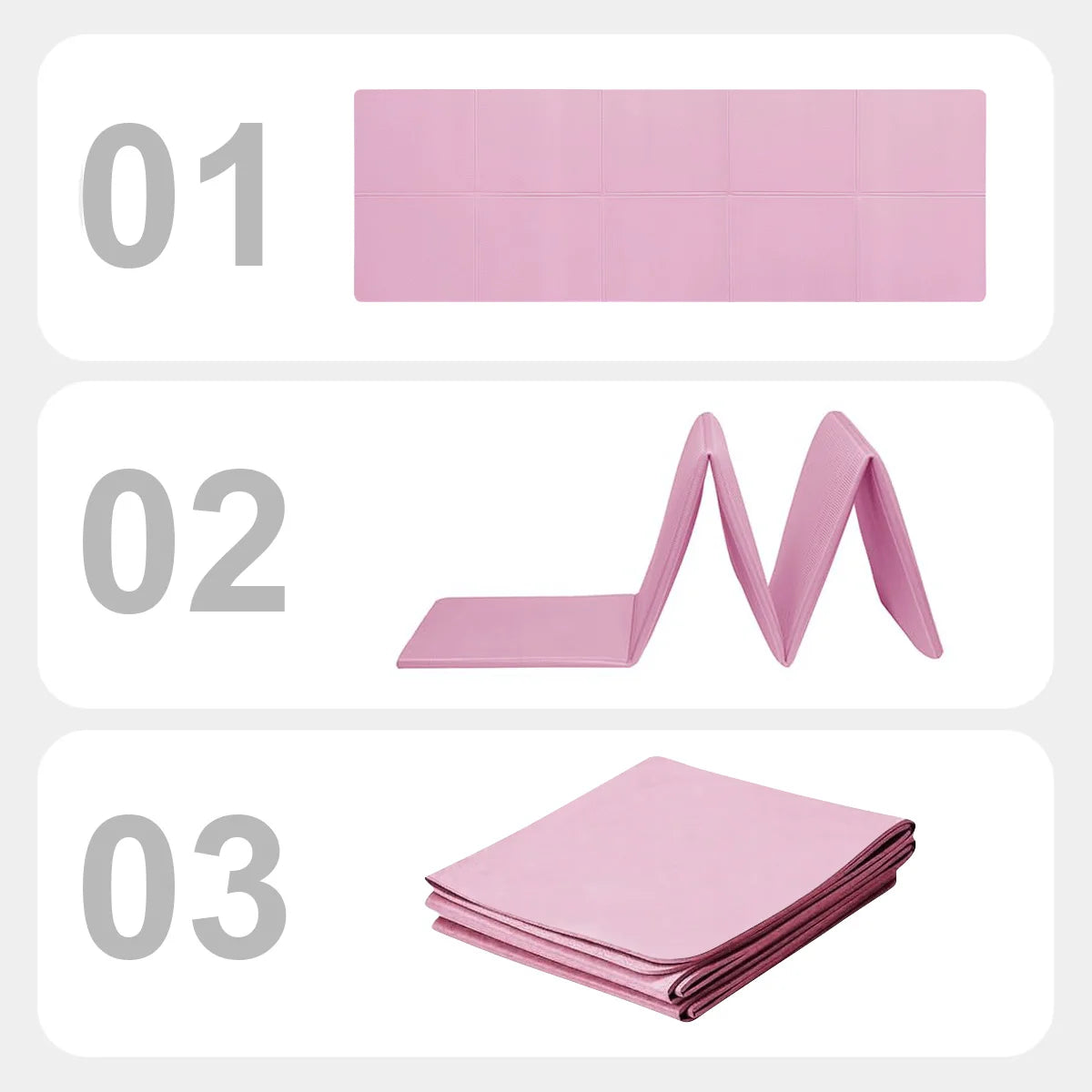 Cushioned pilates mat for floor workout