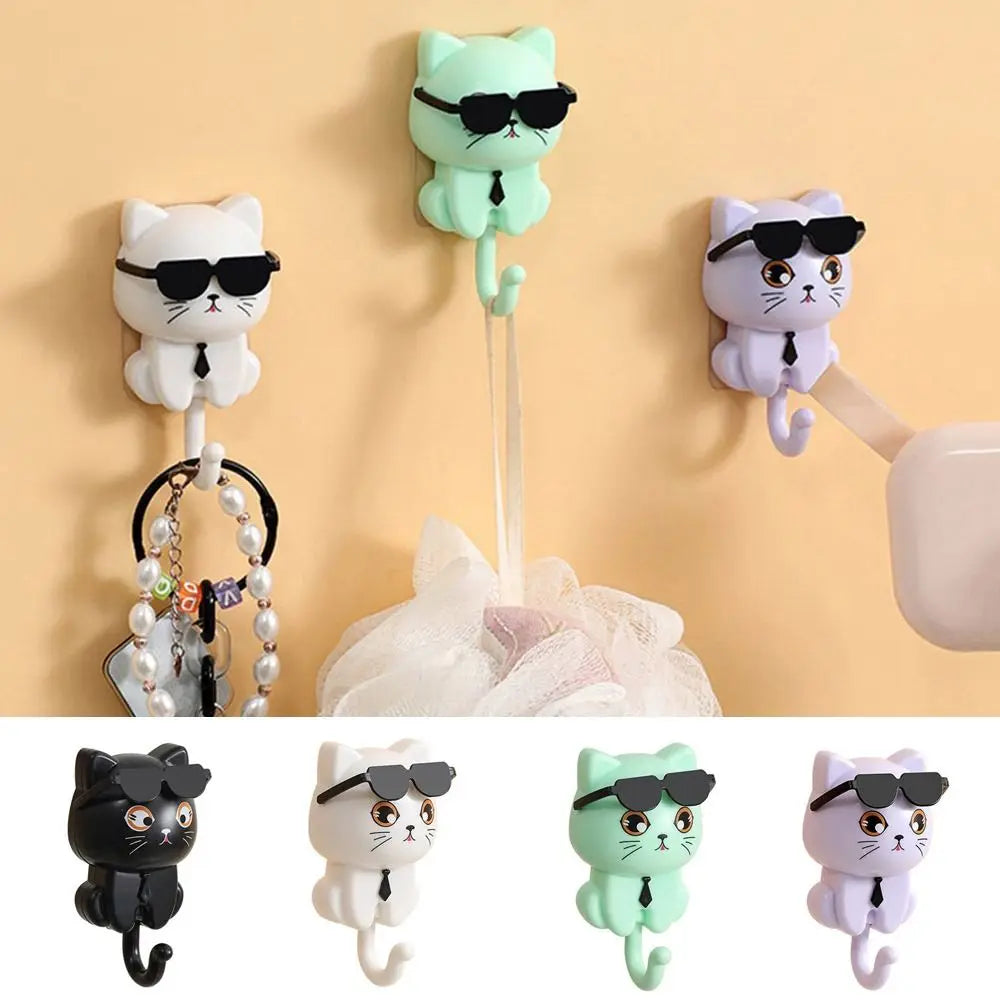 Cute Plastic Cartoon Cat Hooks