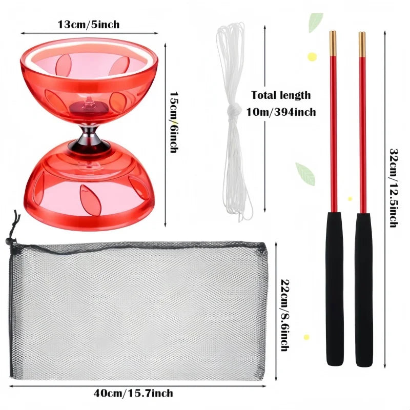  Diabolo yoyo set with sticks
