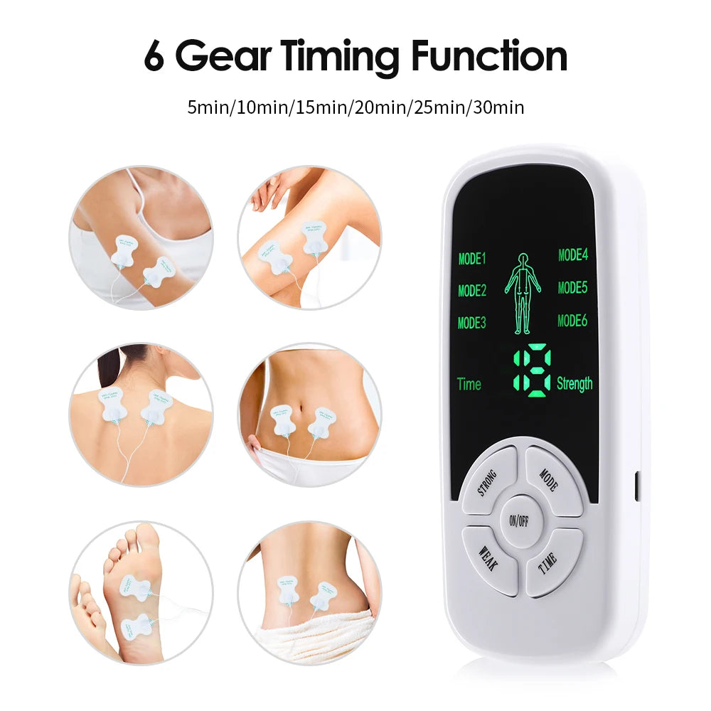 Digital TENS massager for neck and back