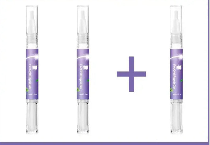 Dog and cat dental care gel for daily mouth cleaning
