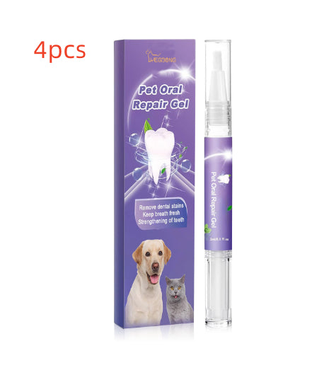 Dog and cat dental care gel for daily mouth cleaning
