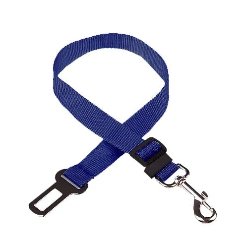 Dog and cat travel restraint strap for vehicle seats