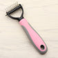 Dog knot remover comb for tangled fur