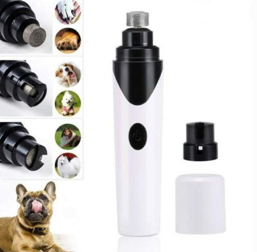 Dog paw nail grinding tool close up