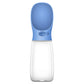Dog travel water bottle with food grade plastic design
