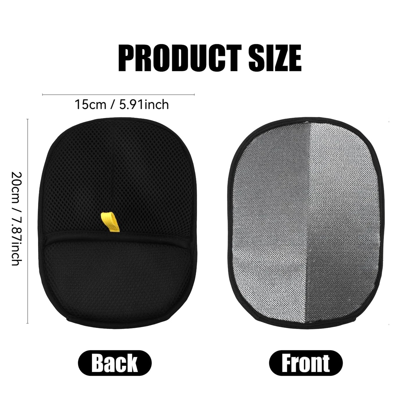 Double-sided reusable pet hair removal glove for cats and dogs