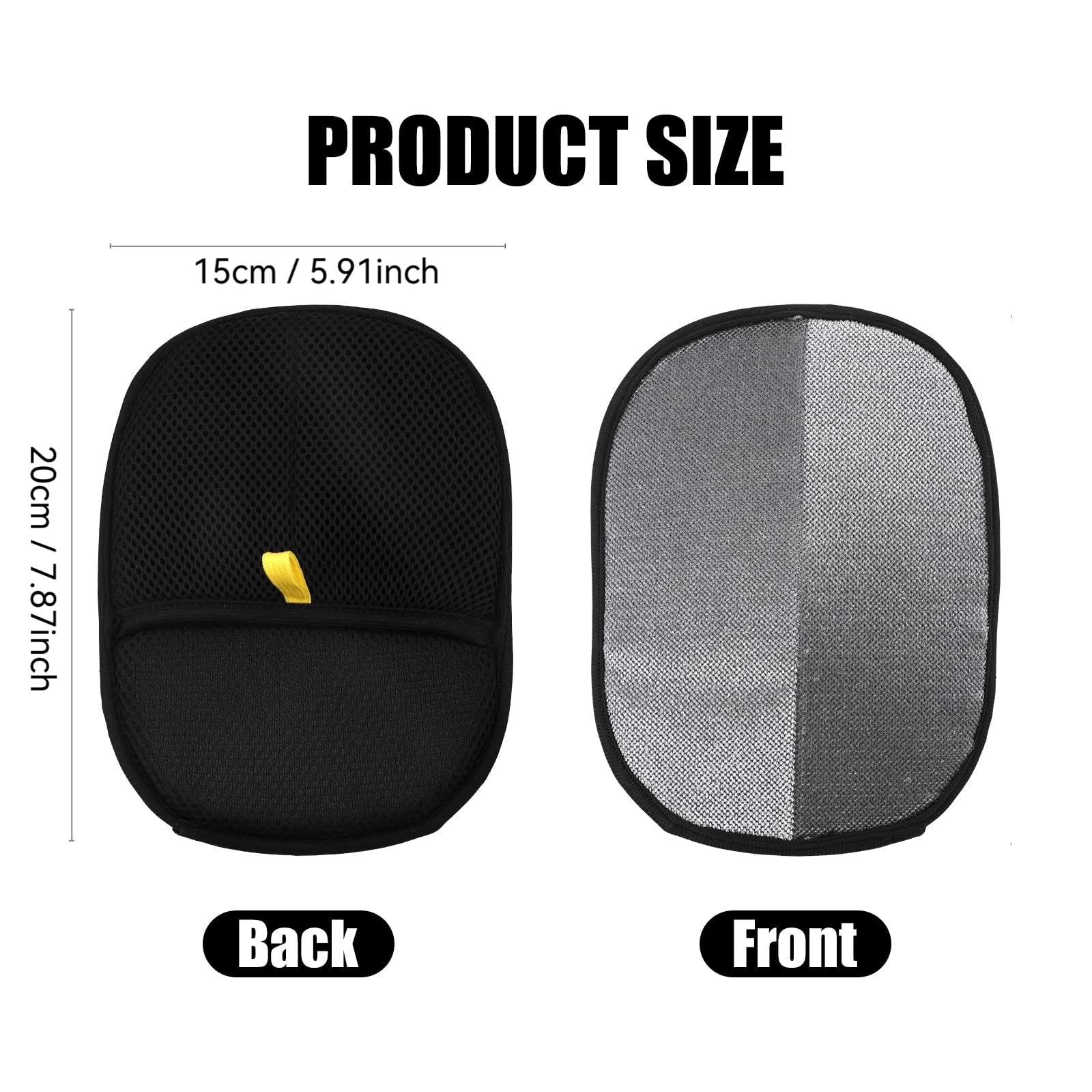 Double-sided reusable pet hair removal glove for cats and dogs