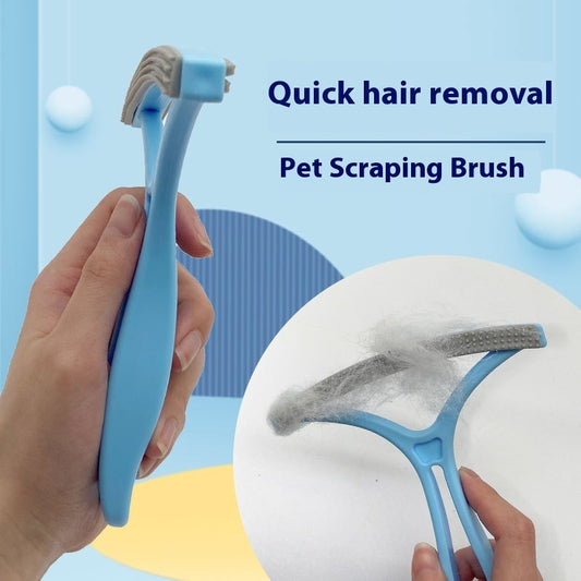 Double-sided pet hair removal comb for dogs and cats