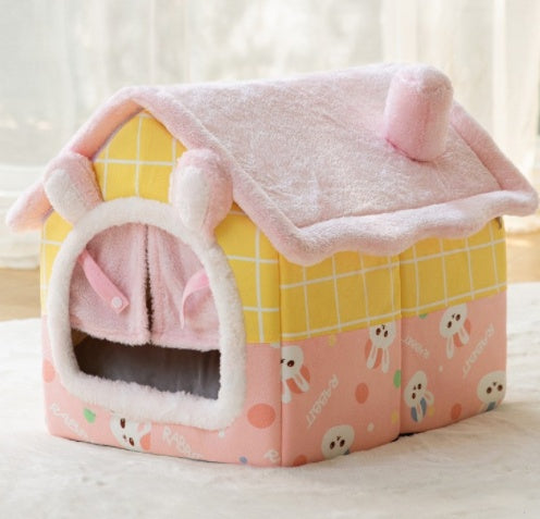 Durable bottom foldable pet kennel