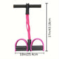 Elastic fitness band with foam handle and non-slip pedal