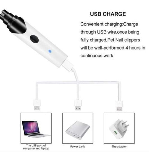 Electric nail clipper grinder for small pets