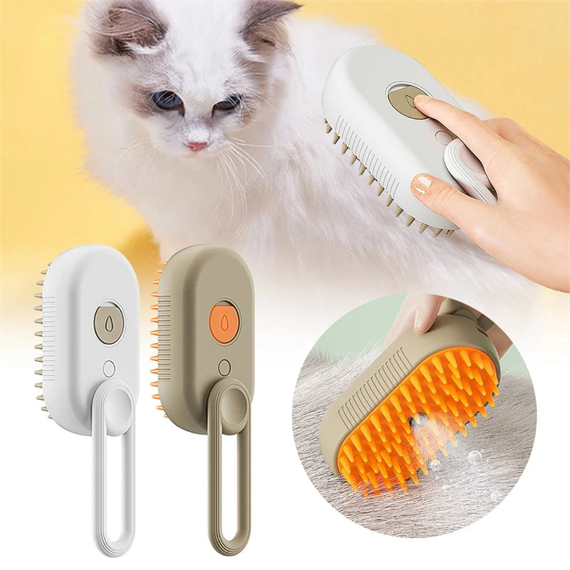 Electric pet grooming tool for detangling and loose fur removal