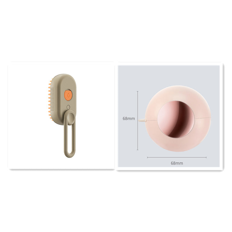 Electric spray cat hair brush with gentle massage bristles