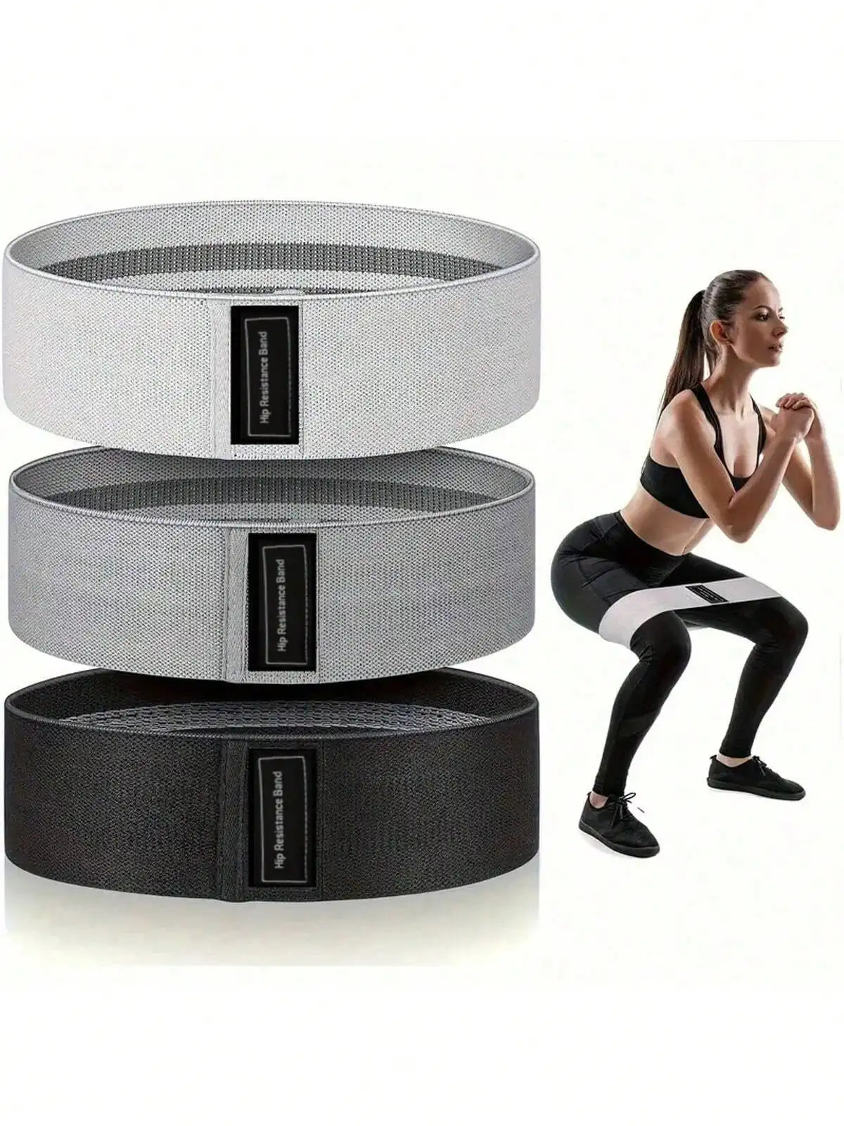  Fabric booty bands for home fitness exercise