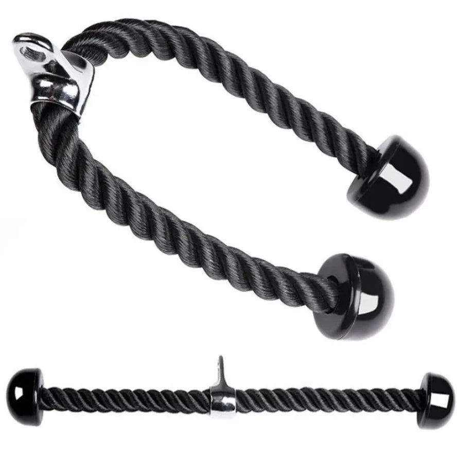 Face pull handles and pushdown rope for cable machine